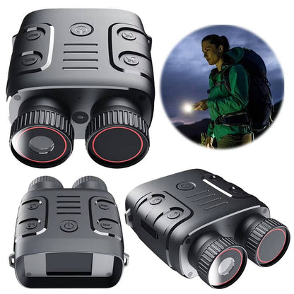 Belro night vision binoculars with trail camera features, compact electronic device for outdoor surveillance and wildlife observation.