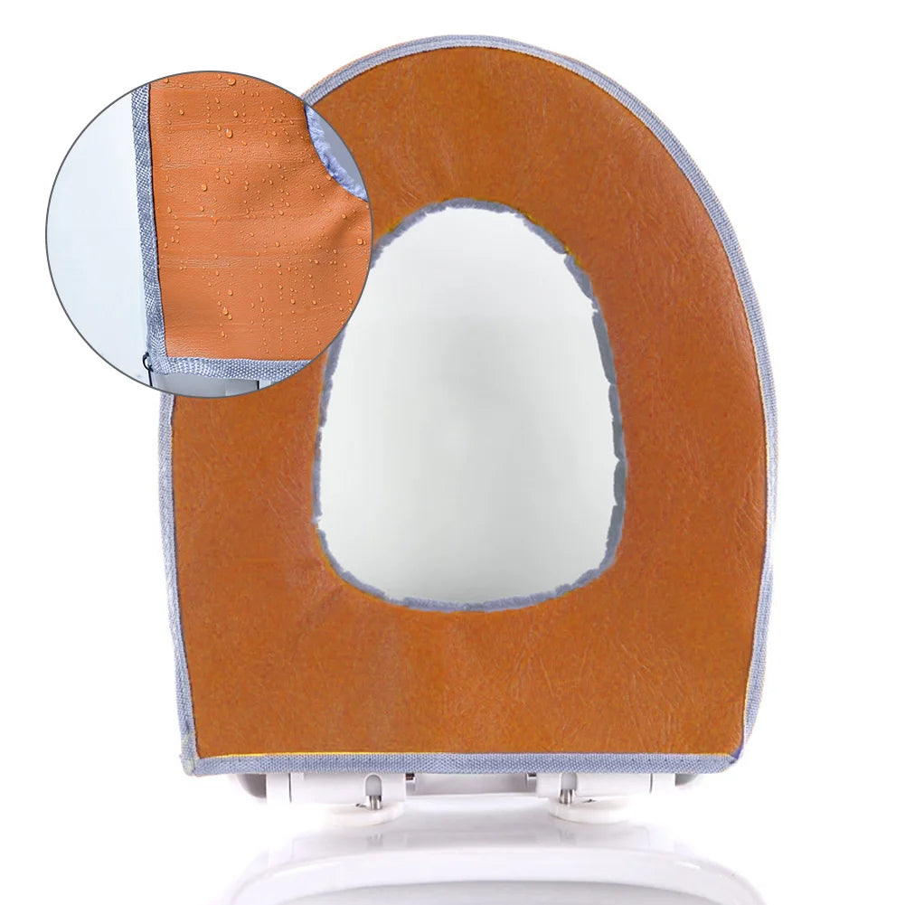 Belro bathroom toilet seat cover measuring 37x44cm, soft fabric with a comfortable, hygienic design for bathroom use.