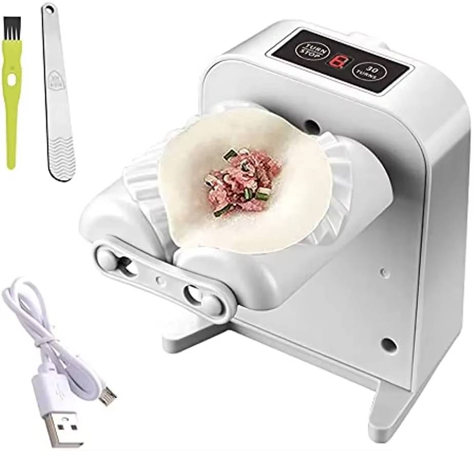 Belro automatic dumpling maker with stainless steel body and ergonomic handle for easy home kitchen use.