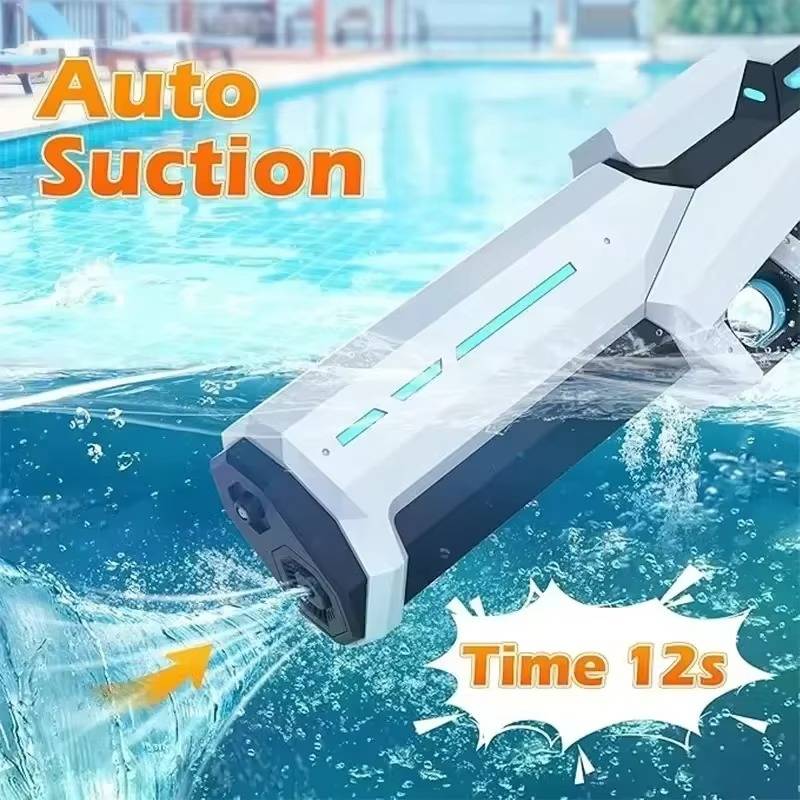 Belro electric water gun toy for outdoor play, colorful plastic with trigger and water reservoir, suitable for kids outdoor fun.