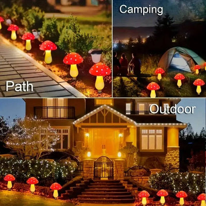 Belro LED solar outdoor decorative lights attached to an umbrella for outdoor ambiance and illumination.