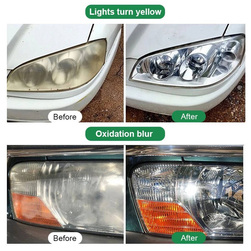 Belro headlight lens restoration kit with two clear plastic lens covers, ideal for home and garden decor.