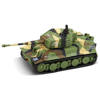 Belro RC tank toy with realistic details and black and green color scheme, perfect for children and collectors.