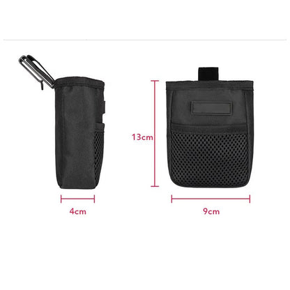 Belro dog treat pouch for small animals, compact pet supplies bag with adjustable strap and easy-access opening