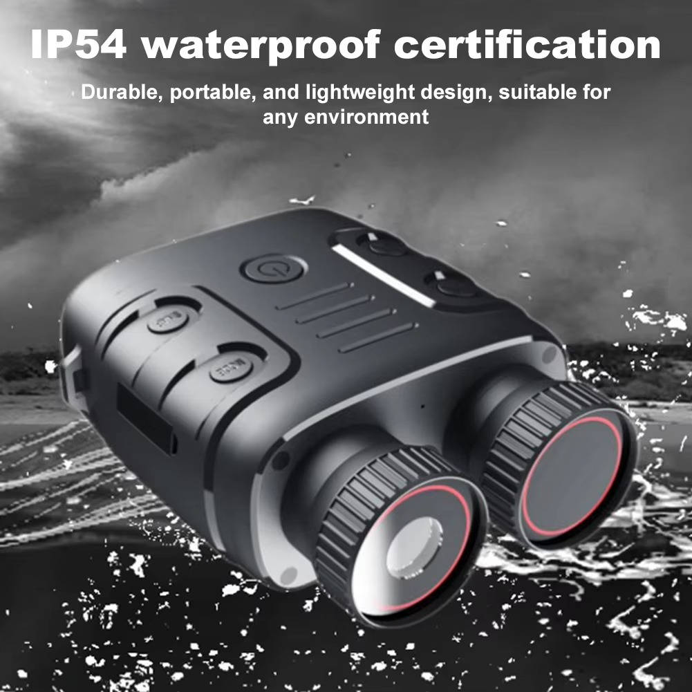 Belro night vision binoculars with digital display, designed for trail and wildlife observation in low light conditions.
