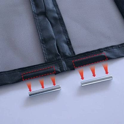 Belro magnetic screen door for men, custom sizes, with mesh panels and magnetic closure, designed for easy installation and ventilation.