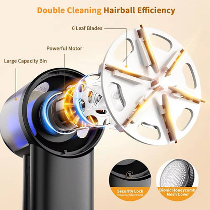 Belro fabric shaver for home and garden outdoor use, showing a close-up of the device with a sleek design and ergonomic handle.