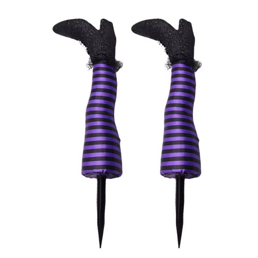 Belro Witch Legs Halloween decoration for home and garden, featuring spooky witch legs prop for holiday decor.