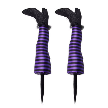 Belro Witch Legs Halloween decoration for home and garden, featuring spooky witch legs prop for holiday decor.