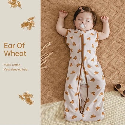 Belro baby sleeping bag in soft, cozy sleepwear with zipper closure, ideal for comfortable night sleep for infants.