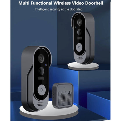 Belro wireless smart video doorbell with high definition camera, sleek design, and no subscription required for smart home security.