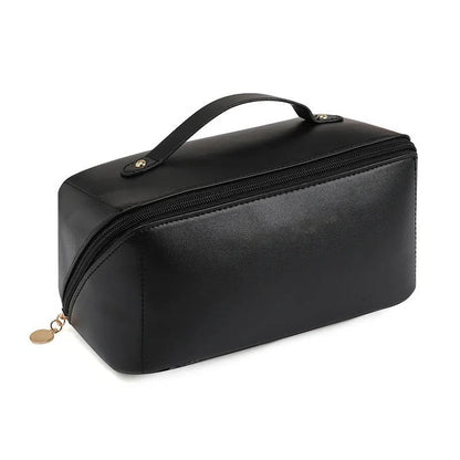 Belro cosmetics storage bag with multiple compartments, ideal for organizing makeup and toiletries in luggage or travel.