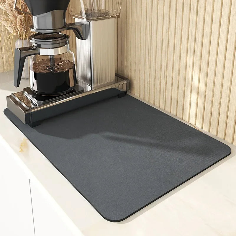 Belro absorbent dish drying mat in 30x40cm for kitchen use, featuring soft, quick-drying fabric on a clean countertop.