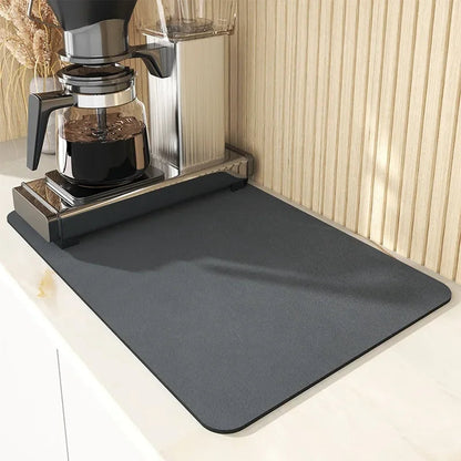 Belro absorbent dish drying mat in 30x40cm for kitchen use, featuring soft, quick-drying fabric on a clean countertop.