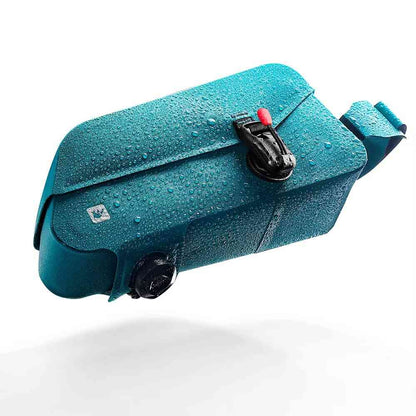 Belro bicycle bag attached to a bicycle frame, showcasing durable bags and luggage for cycling storage.