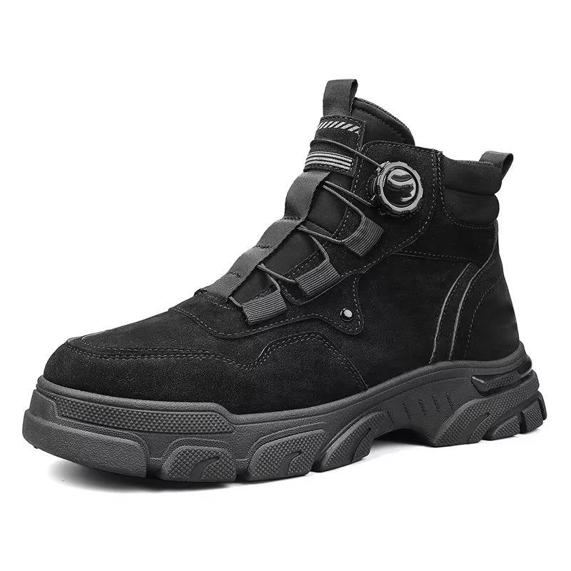 Belro men's rugged heavy-duty work boots with sturdy leather construction and thick rubber soles for durability and safety.
