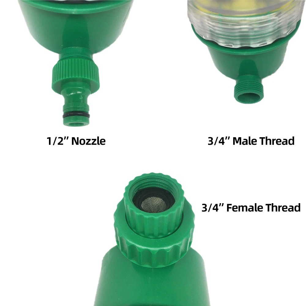 Belro drip irrigation system with automatic timer, showing hoses, connectors, and control unit for efficient garden watering.