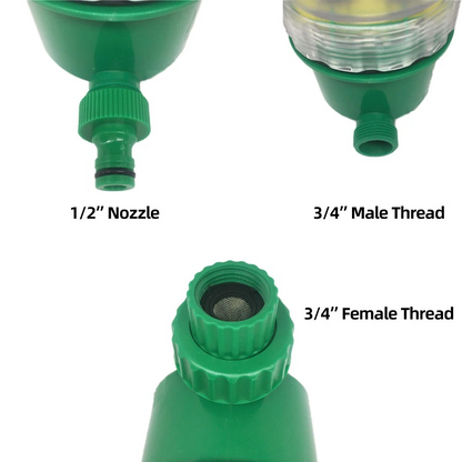 Belro drip irrigation system with automatic timer, showing hoses, connectors, and control unit for efficient garden watering.