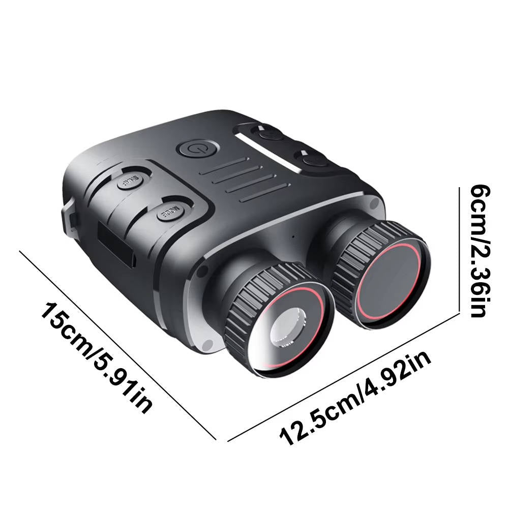 Belro night vision binoculars with digital display, designed for trail monitoring and wildlife observation.