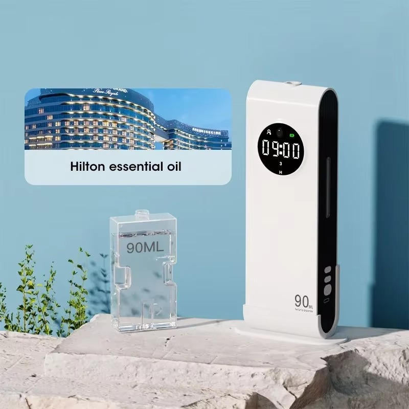 Belro automatic air freshener dispenser in sleek white design, suitable for home or office fragrance dispensing.