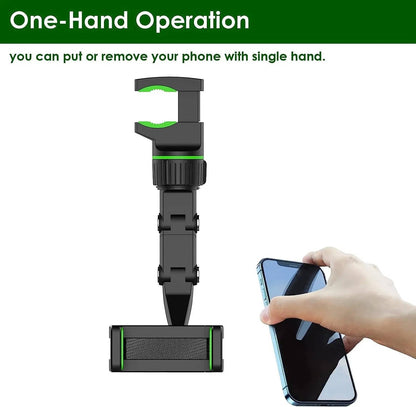 Belro universal cell phone holder mount for car, adjustable electronic accessory attached to a vehicle air vent.