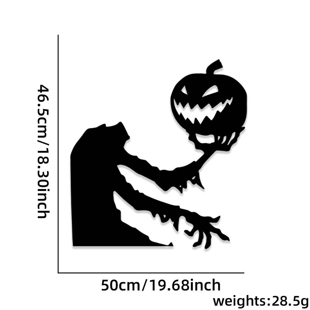 Belro Halloween window decoration featuring spooky ghost and pumpkin designs for festive home and garden decor.