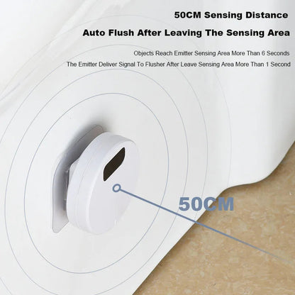 Belro Smart Infrared Sensor Toilet Flusher with automatic touchless operation, ideal for modern bathroom hygiene.