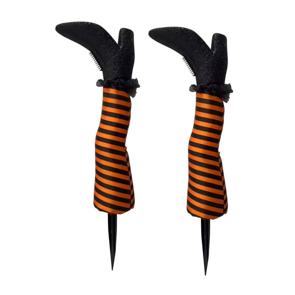 Belro Witch Legs Halloween decoration for home and garden, featuring spooky witch leg props for holiday decor.