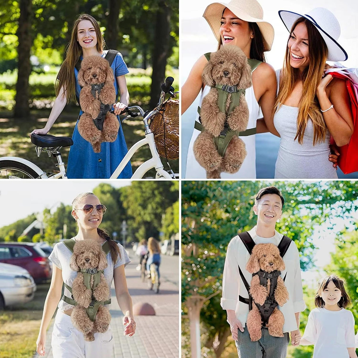 Belro dog carrying backpack designed for pet travel, featuring mesh sides and adjustable straps for comfortable pet transport.