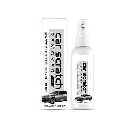 Belro Car Scratch Remover Spray shown in a spray bottle, designed to reduce scratches on car paint surfaces.