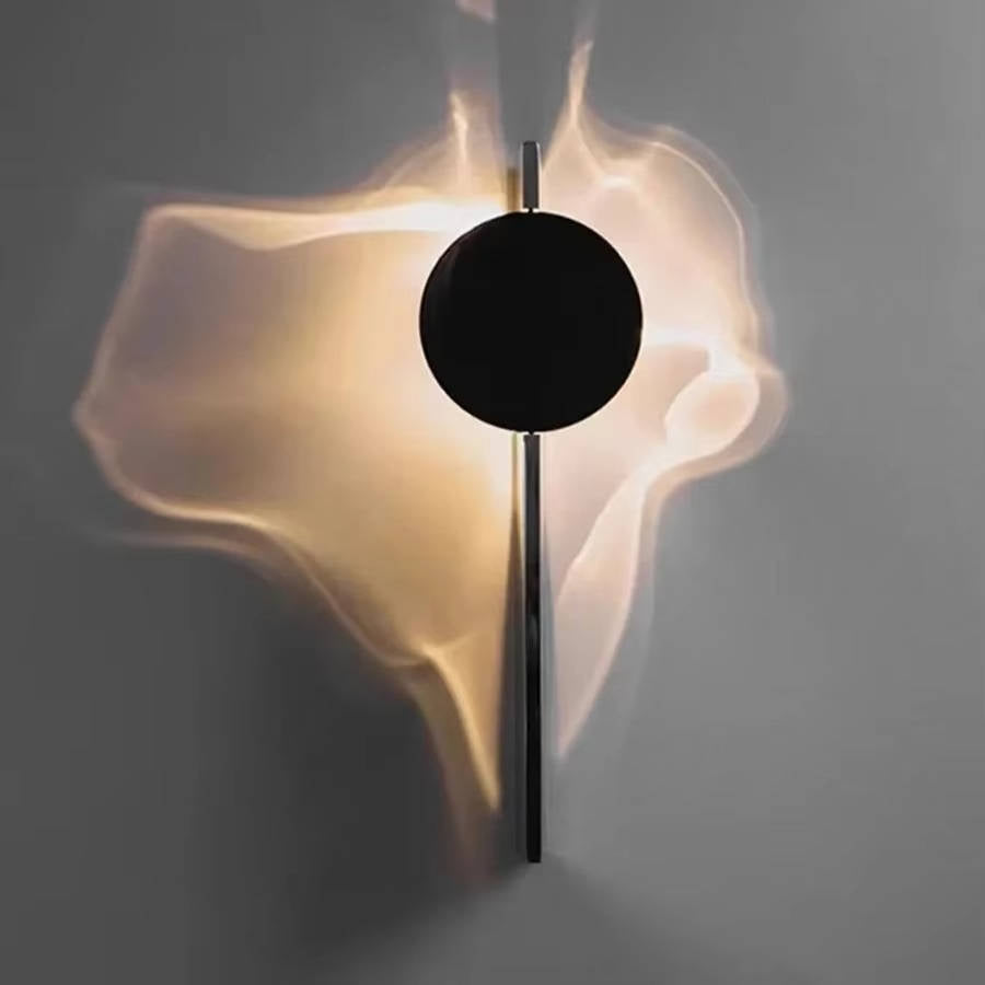 Modern Belro minimalist wall sconce light mounted on outdoor wall, providing sleek ambient lighting for home and garden spaces.