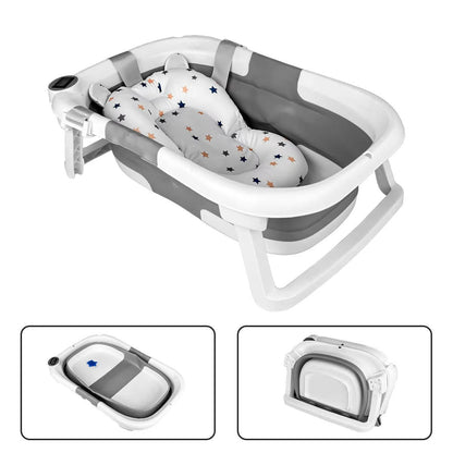 Foldable Belro Baby & Kids newborn bathing tub with soft, foldable design for easy storage and comfortable bath time.