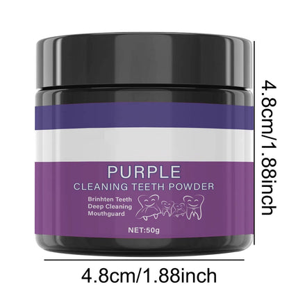 Belro Purple Whitening Toothpaste tube with a white cap, displayed on a clean surface for oral care and teeth whitening.