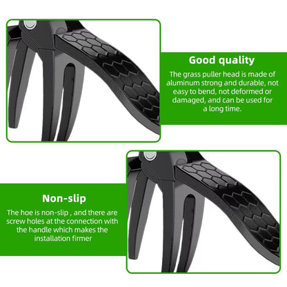 Belro stand up weed puller tool for men, sturdy gardening equipment with ergonomic handle for easy weed removal.