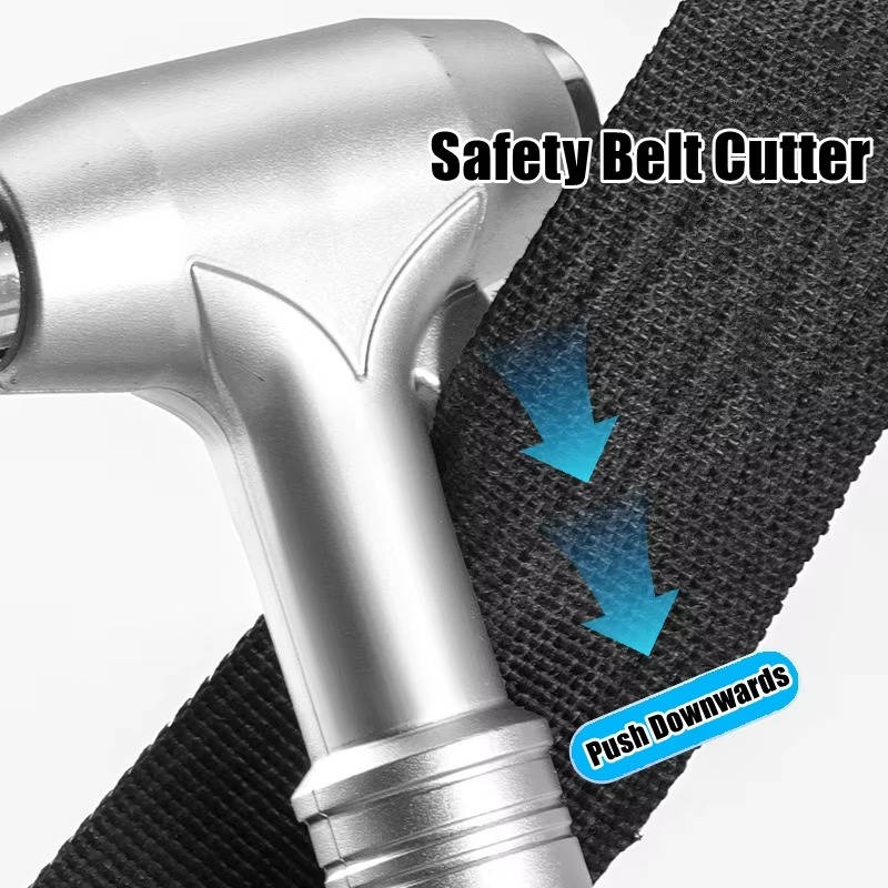 Belro automotive car safety hammer with a bright orange handle and sturdy metal head for emergency glass breaking.