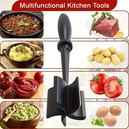 Belro meat chopper for kitchen use, stainless steel blades, ergonomic handle, ideal for preparing ground meats in home cooking.