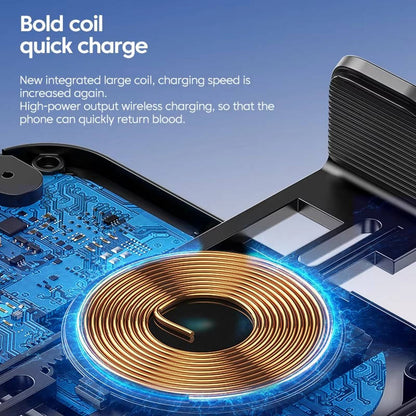 Belro car wireless charger phone mount attached to dashboard, holding a smartphone for easy charging and hands-free use.