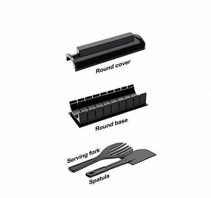 Belro sushi roller for home and kitchen use, showing a close-up of the rolling device and sushi ingredients ready for preparation.