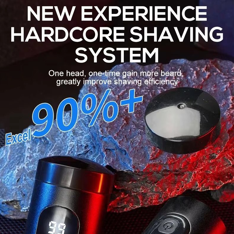 Belro mini portable electric shaver with compact design and sleek black body for personal grooming and travel use.