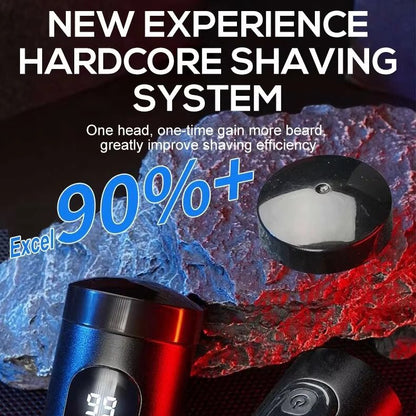 Belro mini portable electric shaver with compact design and sleek black body for personal grooming and travel use.