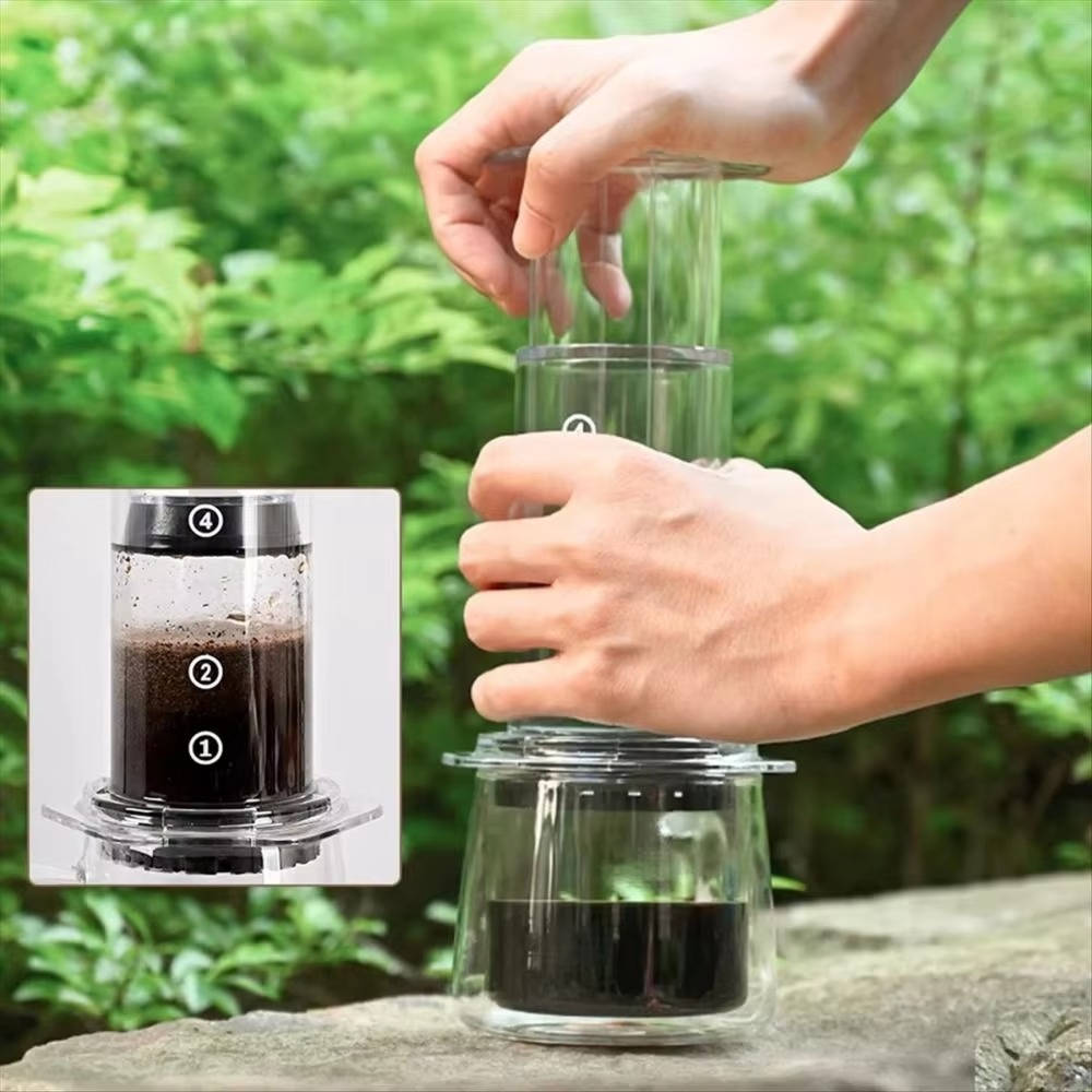 Belro coffee press machine for home use, featuring a sleek design and easy operation for fresh brewed coffee.