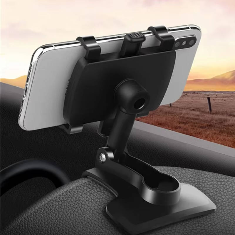 Belro car phone dashboard holder mounted on car dashboard, compatible with smartphones, for easy hands-free use while driving