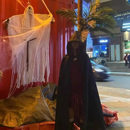 Belro hooded horror Halloween costume featuring a spooky hooded cloak and creepy design for Halloween dress-up.