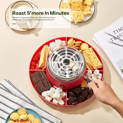 Belro tabletop indoor s'mores maker for home and kitchen, featuring a compact design with heating elements for easy indoor s'mores.