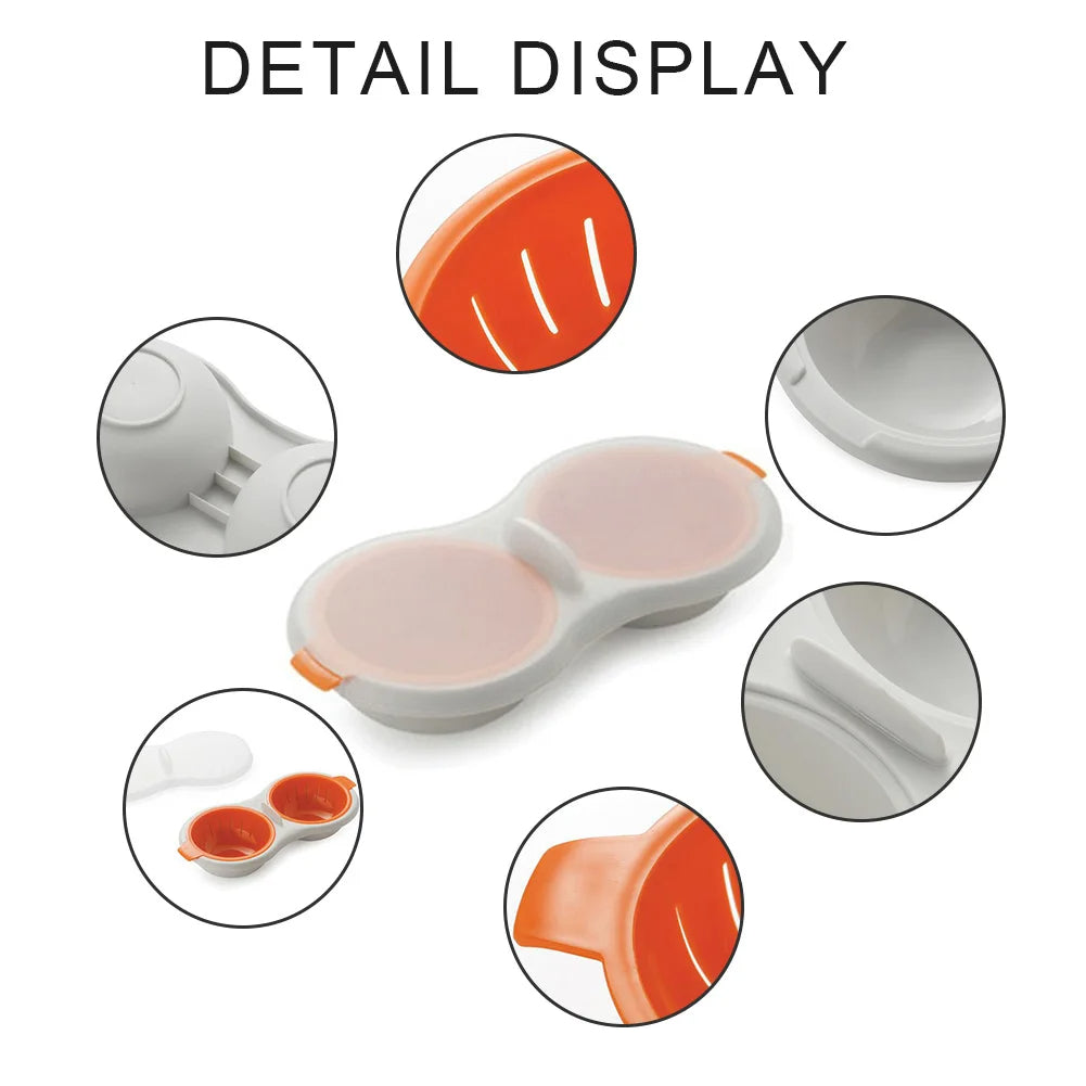 Belro microwave egg poacher for quick, easy eggs in the kitchen, featuring a compact design and non-stick surface.