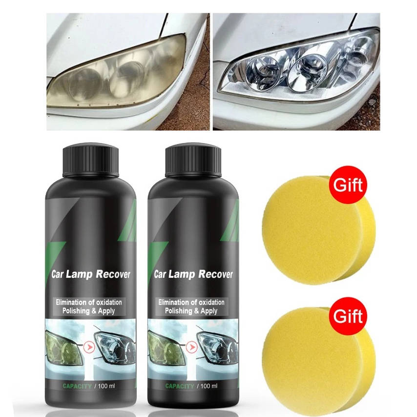Belro headlight lens restoration kit set of 2 for home and garden decor, includes tools for lens cleaning and restoration.