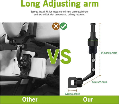 Belro universal cell phone holder mount for car, adjustable electronic accessory attached to a vehicle dashboard or air vent.