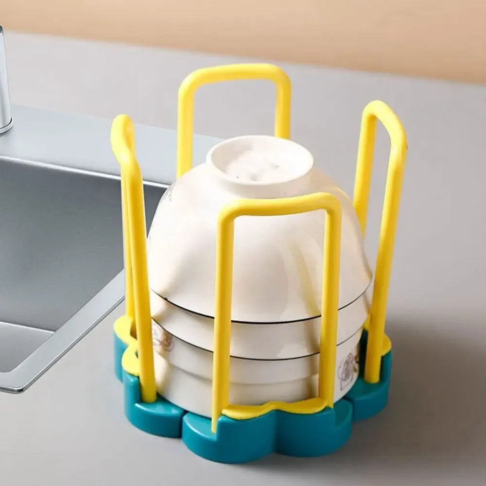 Belro adjustable bowl drain rack for kitchen use, with slots for drying dishes and utensils, made of durable material.