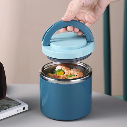 Mivoza stainless steel insulated food container with leak-proof lid, available in 630ml or 1000ml, BPA-free for kitchen and dining use.