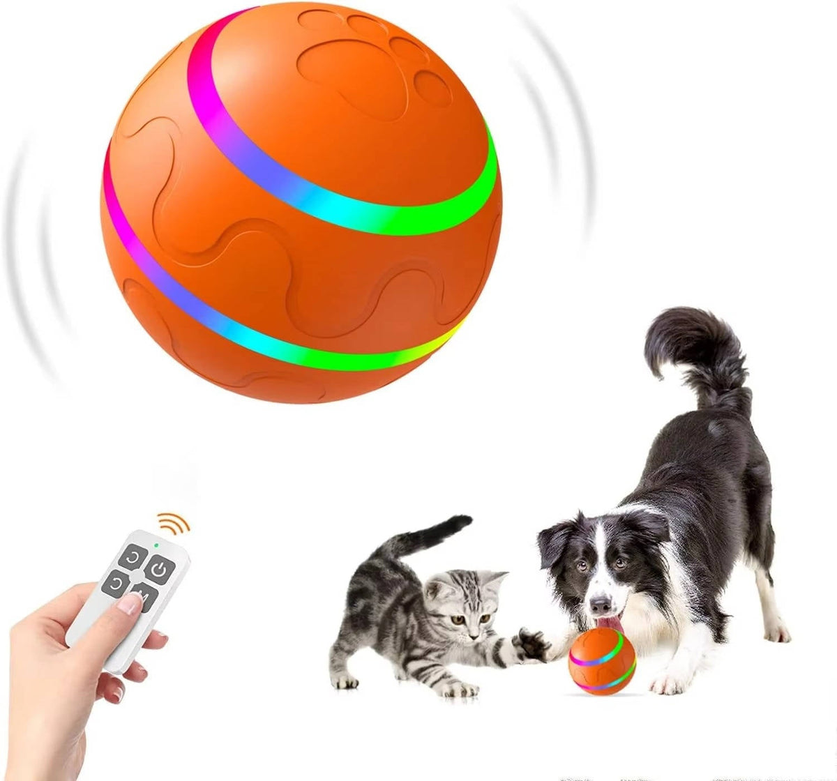 Belro interactive dog ball toy for pets, featuring durable design and engaging features for active play and mental stimulation.